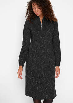 Vestido tipo sudadera con cuello troyer