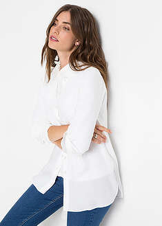 Blusa larga de viscosa pura