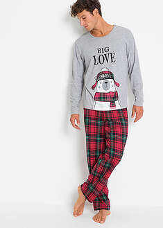 Pijama de algodón orgánico con mangas largas