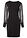 Vestido de punto de mezcla de viscosa - Negro - bonprix