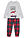 Pijama de algodón suave (2 piezas) - Gris jaspeado/rojo/azul marino de cuadros - bonprix