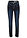 Vaqueros skinny, mid waist, con costuras en contraste - Denim oscuro desgastado - bonprix