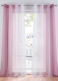 Cortina de poliéster reciclado y degradado cromático (2 unidades)