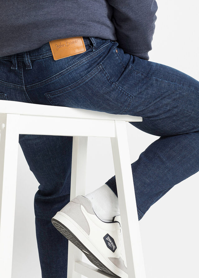 Vaqueros elásticos de corte clásico con entrepierna reforzada y