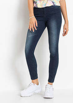 Vaqueros skinny, mid waist, cropped