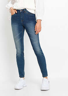 Vaqueros skinny, mid waist, cropped