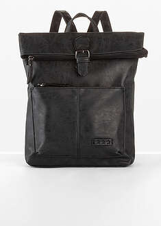 Mochila con bolsillo exterior y detalle de hebilla