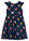Vestido de gasa con corte en A - Azul oscuro - bonprix