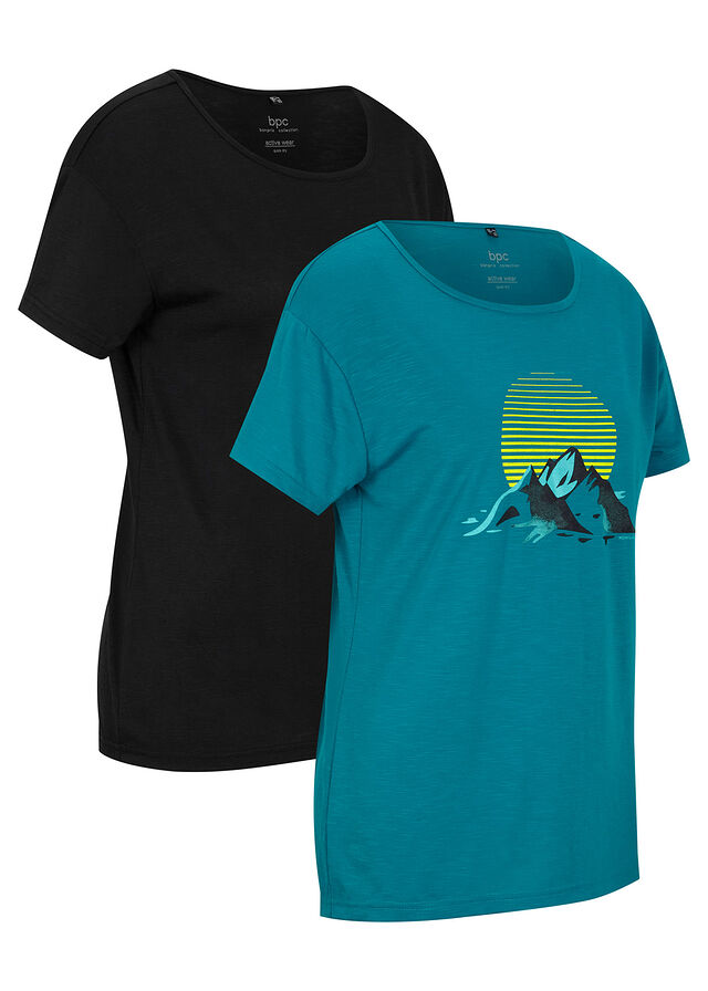 Camiseta deportiva de material de secado rápido (2 unidades)