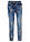 Vaqueros slim fit, con bordado de flores - Denim - bonprix