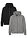 Chaqueta de chándal con capucha (2 unidades) - gris moteado-negro - bonprix