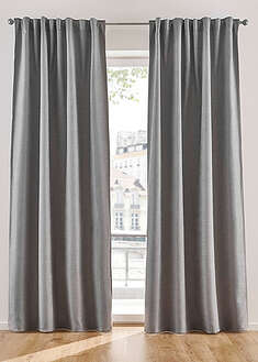 Cortinas oscurecedoras con estructura (2 unidades)