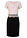 Vestido con encaje - negro - rosa pálido - bonprix