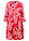 Vestido tipo túnica de viscosa fluida - Amapola/rosa flamenco de flores - bonprix