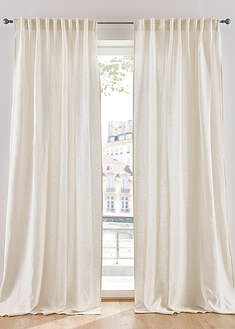 Cortina de lino y algodón (1 unidad)