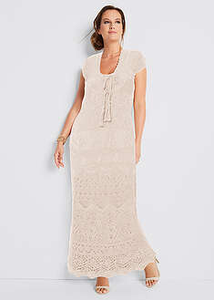 Vestido maxi de croché