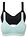 Sujetador básico de algodón sin aros (2 unidades) - Menta pastel + negro - bonprix