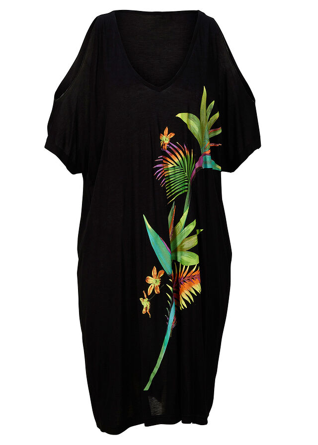 Vestido de playa de viscosa fluida