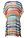 Túnica de playa de gasa - Rayas multicolor - bonprix
