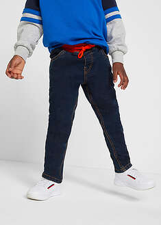 Vaqueros térmicos con corte regular, forro de punto y diseño recto