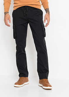 Pantalón cargo, regular fit, de algodón puro, straight