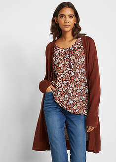 Chaqueta larga de punto