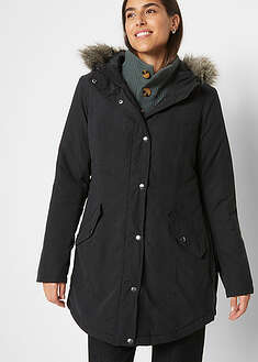 Parka con cremallera lateral para ajustar la anchura