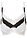 Sujetador push-up con encaje fino (3 unidades) - Negro-blanco - bonprix