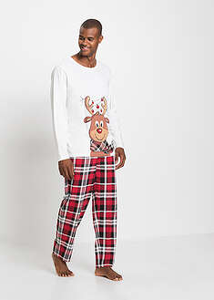 Pijama de algodón orgánico puro con mangas largas