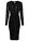 Vestido de punto con lentejuelas y drapeado - Negro - bonprix