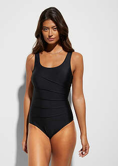 Bañador con ligero efecto moldeador y pliegues decorativos