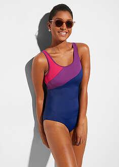 Bañador deportivo de secado rápido con inserto de contraste