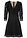 Vestido midi con encaje - negro-crudo - bonprix
