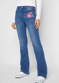 Vaqueros bootcut, high waist, cintura cómoda