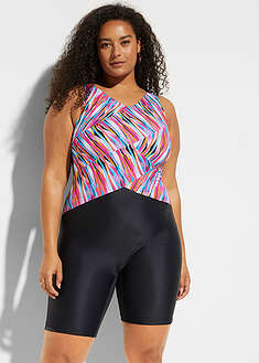 Bañador con efecto moldeador medio con perneras