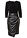 Vestido de piel sintética con parte superior de punto - Negro - bonprix
