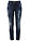Vaqueros skinny, mid waist, elásticos - Azul oscuro denim - bonprix