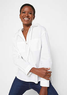 Blusa tipo túnica de algodón orgánico puro