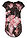 Camiseta estampada de mezcla de viscosa suave - negro/rosa pálido con flores - bonprix