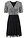 Vestido corto - Plata-Negro - bonprix