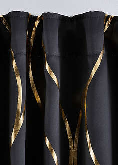 Cortina oscurecedora con estampado brillante (1 unidad)