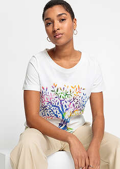 Camiseta estampada de algodón orgánico