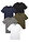 Camiseta con escote en V (5 unidades) - Blanco + gris jaspeado + verde oliva oscuro + azul marino + negro - bonprix