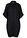 Vestido camisero de viscosa fina - Negro - bonprix