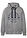 Chaqueta tipo sudadera con capucha y corte cómodo - Gris jaspeado estampado - bonprix