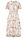 Vestido midi con volantes - blanco con flores - bonprix