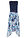 Vestido de gasa con encaje fino - azul marino con flores - bonprix