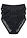 Braga de talle alto de encaje reciclado (3 unidades) - Negro - bonprix