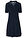 Vestido de froté hasta la rodilla con cuello tipo polo - Azul marino - bonprix