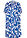 Vestido - Azul zafiro-blanco estampado - bonprix